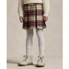 Red & Green Tartan Pleated Skirt