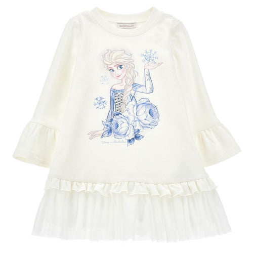 White Frill Elsa Dress