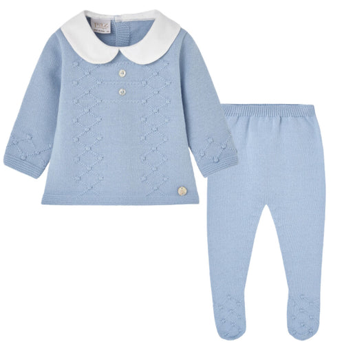 Blue Knitted Set