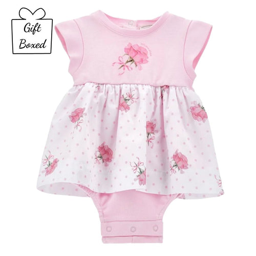 PRE ORDER - Babies Pink Roses Dress