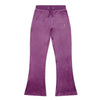 Purple Bootcut Diamante Logo Tracksuit