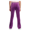 Purple Bootcut Diamante Logo Tracksuit