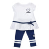 PRE ORDER - Navy & White Legging Set