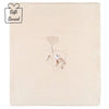 Beige Velour Padded Applique Teddy Blanket