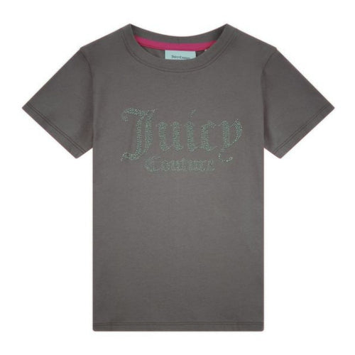 Grey Diamante Logo T-shirt