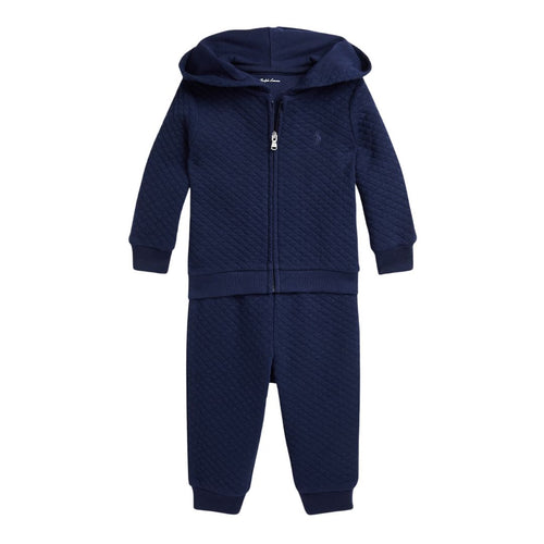 Navy Quilted Baby Tracksuit