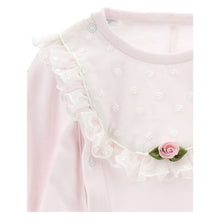 Load image into Gallery viewer, PRE ORDER - Pale Pink Lace Trim Babygrow