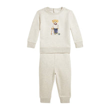 Load image into Gallery viewer, Beige Bear Baby Tracksuit