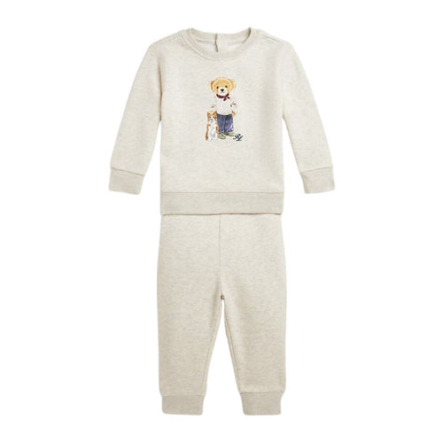 Beige Bear Baby Tracksuit