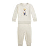 Beige Bear Baby Tracksuit