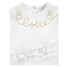 Load image into Gallery viewer, PRE ORDER - White Embroidered &quot;Love&quot; Babygrow