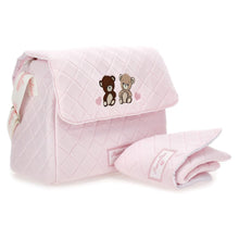 Load image into Gallery viewer, PRE ORDER - Pink Bear Changing Bag &amp; Mat