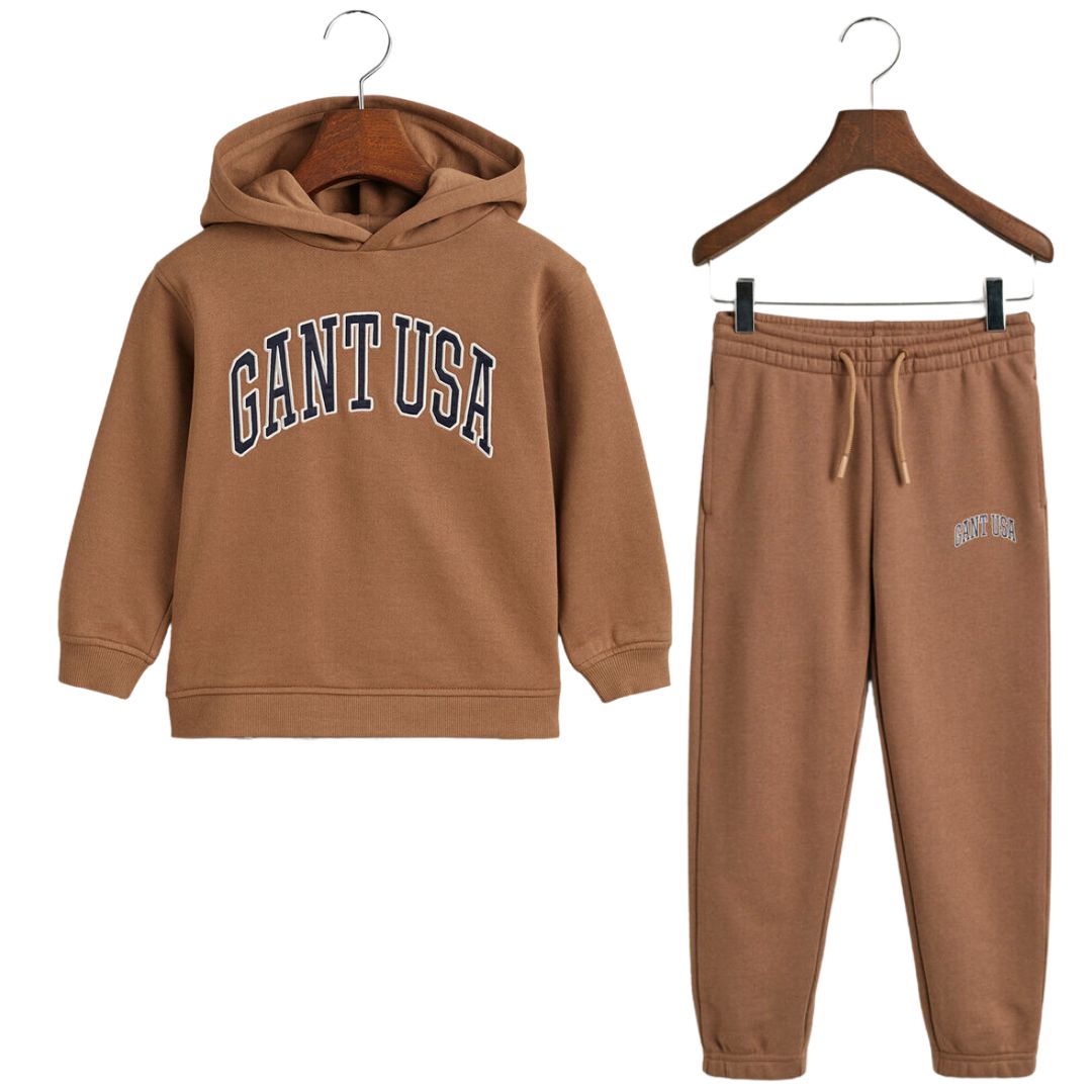 Brown cheap kids tracksuit