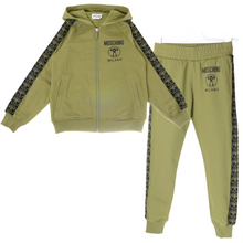 Load image into Gallery viewer, Olive Zip-Up Logo Tracksuit