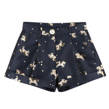 Load image into Gallery viewer, Navy Unicorn &#39;Bermuda&#39; Shorts