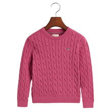 Load image into Gallery viewer, Rose Cable Knitted Jumper