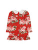 Girls Red Roses Dress