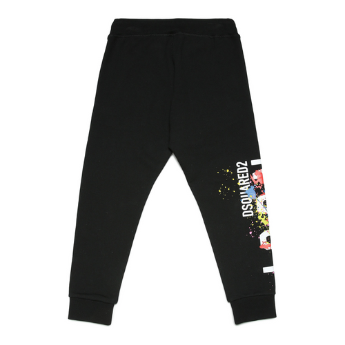 Black ICON Paint Sweat Bottoms