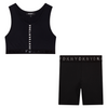 Black Active Shorts set