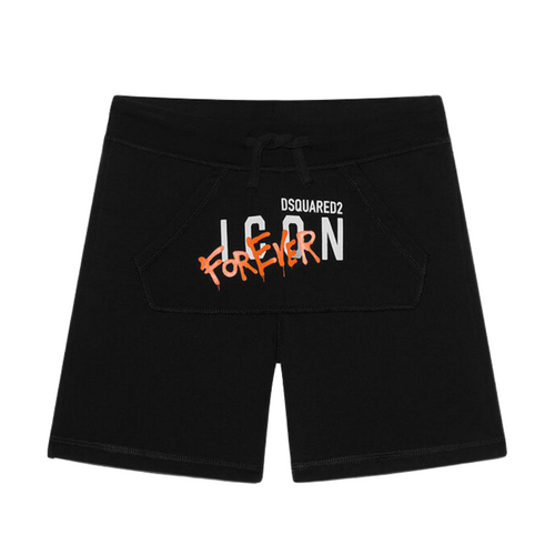 Black 'Forever' Sweat Shorts