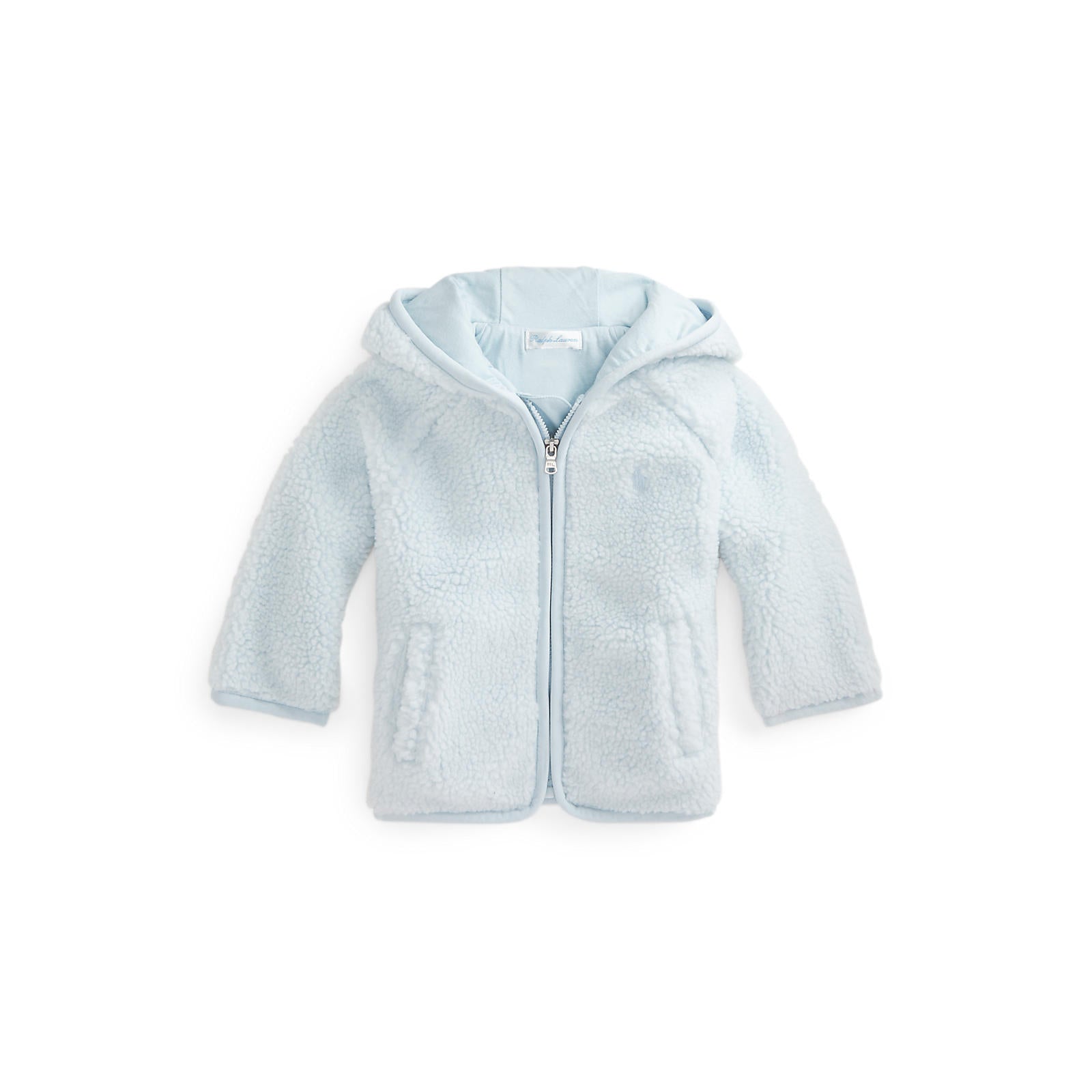 Light blue outlet teddy jacket