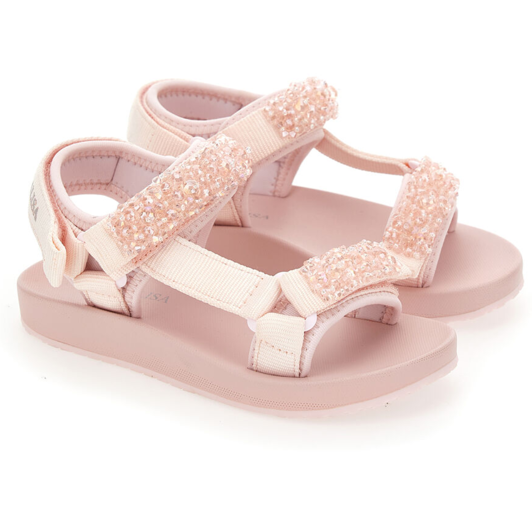 Mini melissa hot sale pink sandals