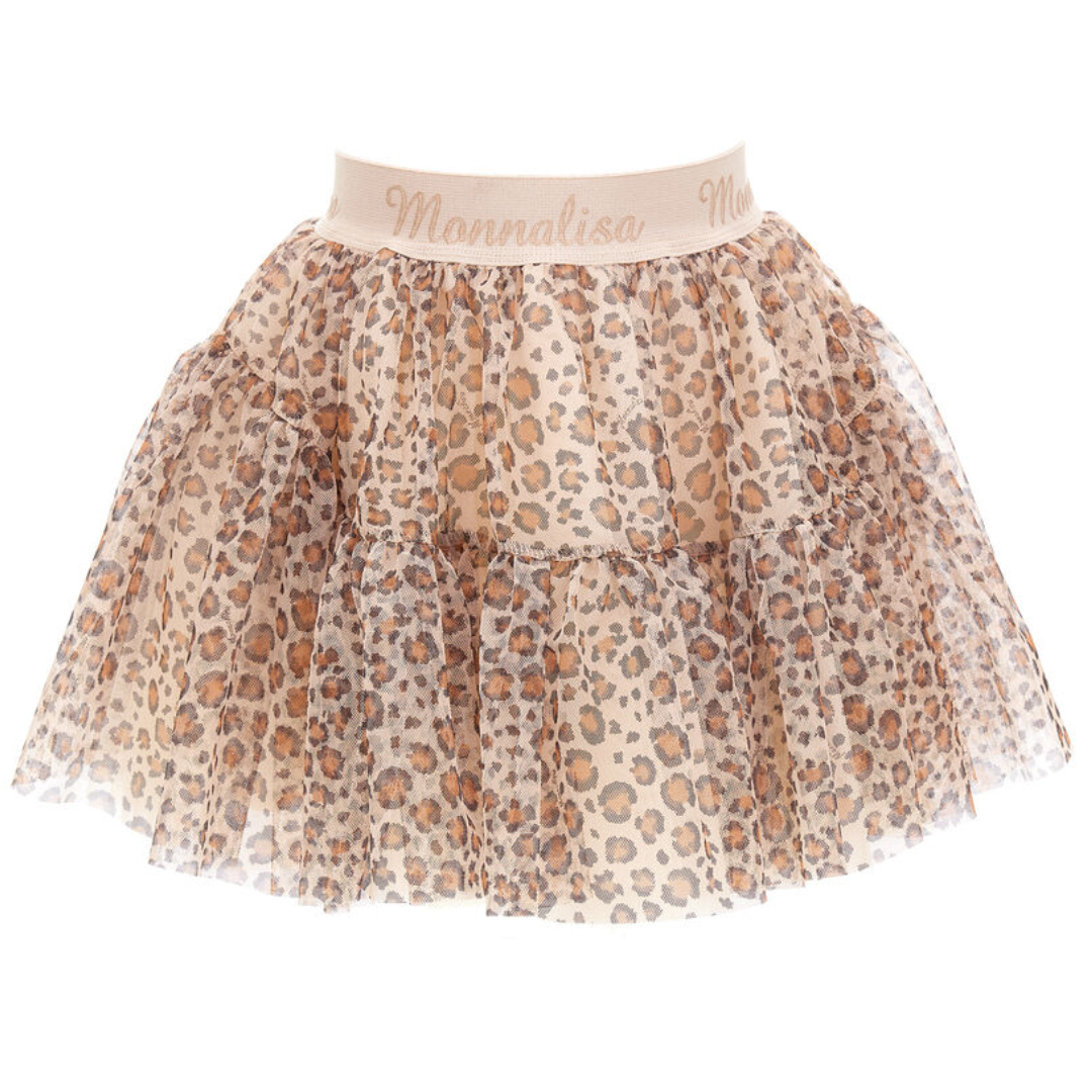 Leopard shop tulle skirt