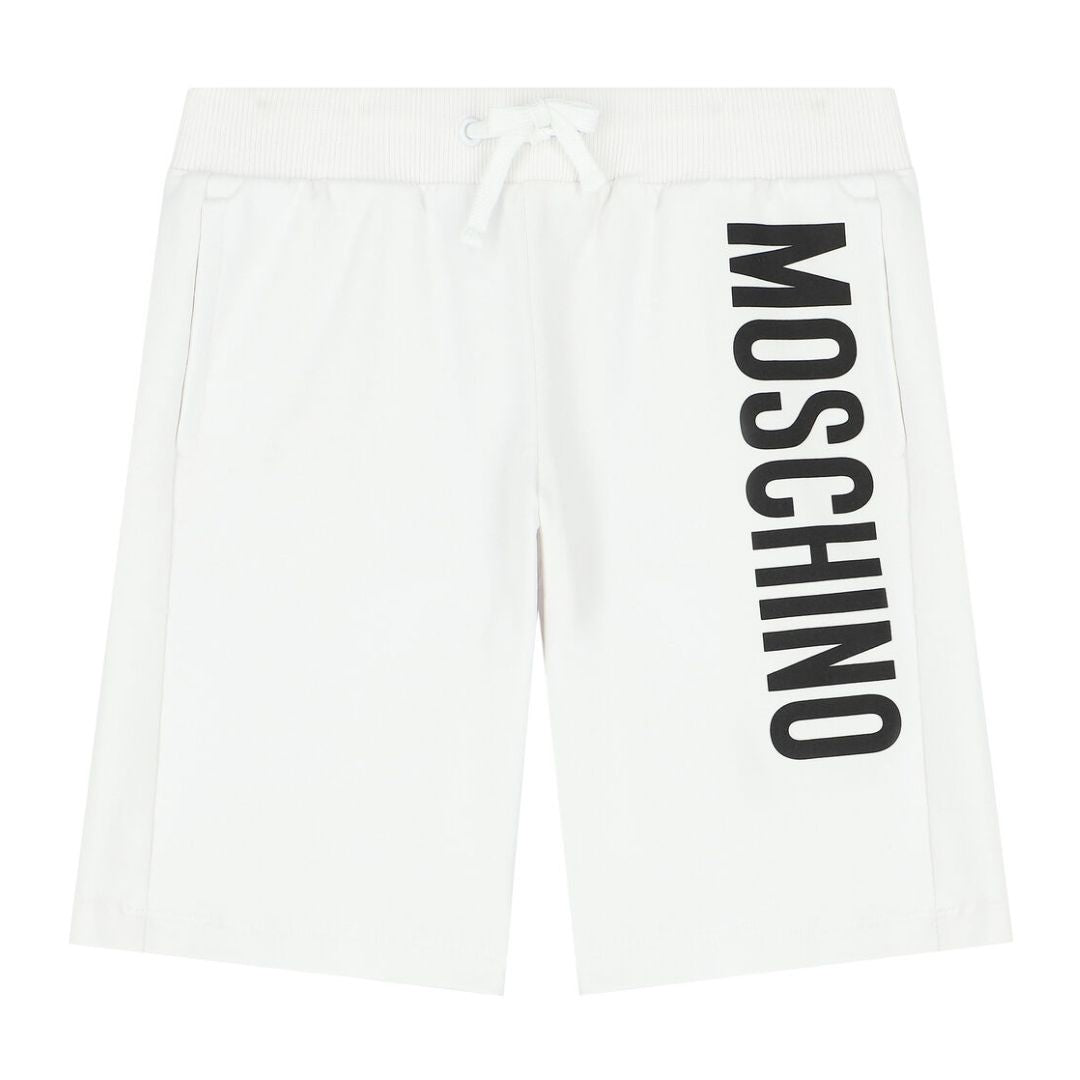 Moschino White Logo Shorts Village Kids