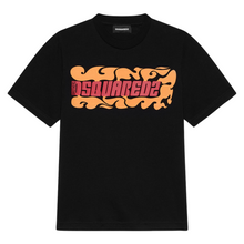 Load image into Gallery viewer, Dsquared2 Black T-shirt with Coloured Logo