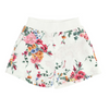 Ivory Floral Shorts