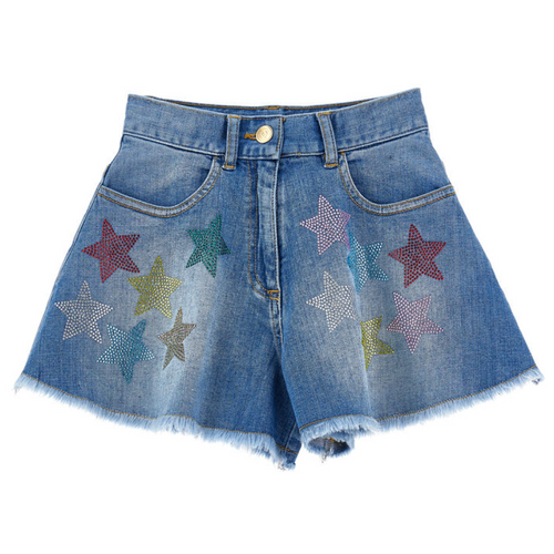 Star Denim Shorts