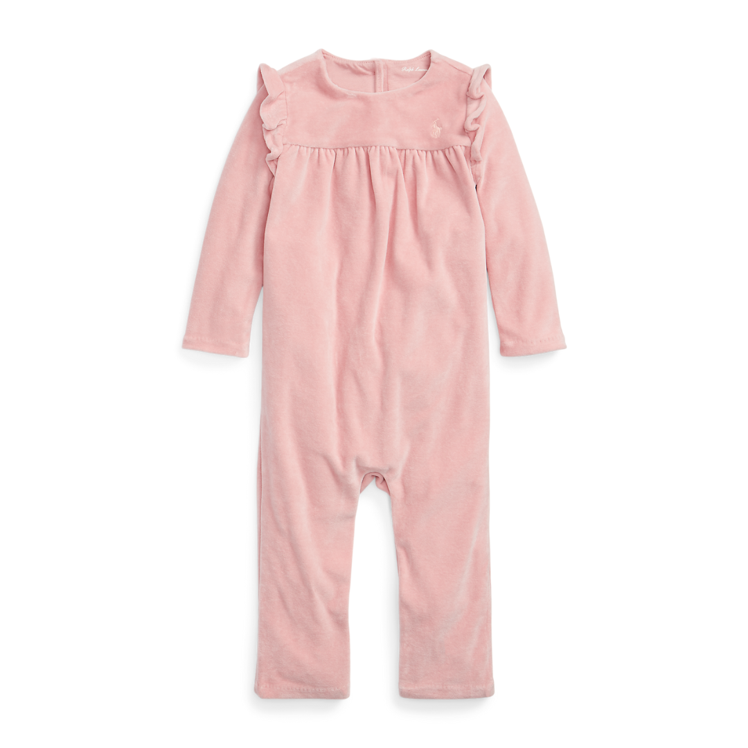 Ralph Lauren Pink Velour Jumpsuit Village Kids